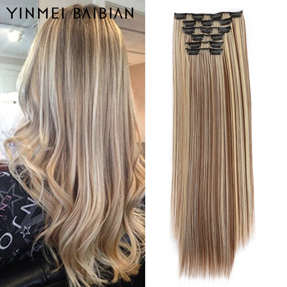 Hair Pieces Clip Extensions Clip Extentions Straight Hair Extensions Clip Ons 22 Aliexpress