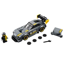 Супер гонщик серии AMG GT3 гоночный автомобиль набор строительных блоков 211 шт совместимые части игрушек супер гонщик