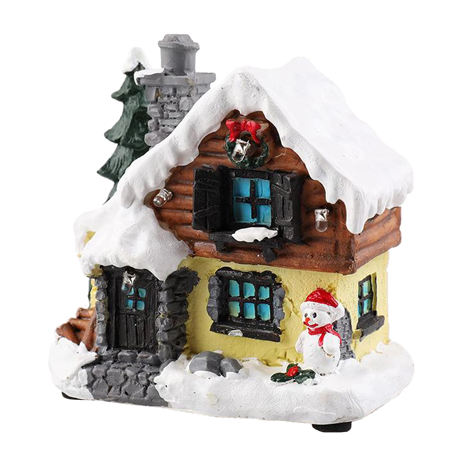 Christmas Village House w/ Warm LED Light Holiday Gift Xmas Decor Indoor Pinon Guitar Case Gift Cinnamon Town Village Status Christmas Village House w/ Warm LED Light Holiday Gift Xmas Decor Indoor Pinon Guitar Case Gift Cinnamon Town Village Status