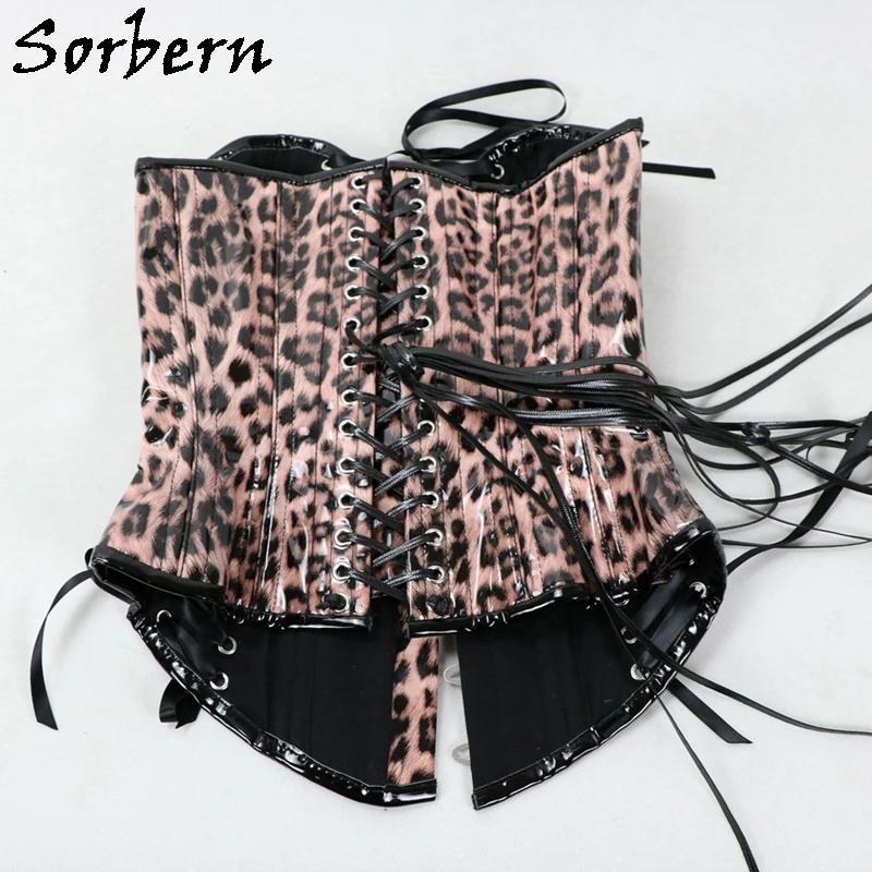 Sorbern Custom Color Corset Women Fetish U-Shaped Cup Support Breast Steel Corset With Corset Lace Up Back Hourglass