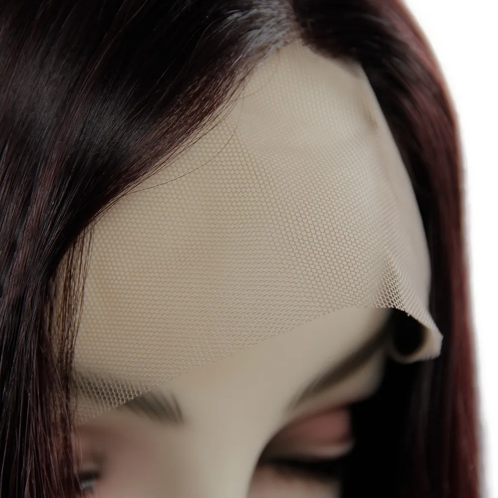 Perucas para cabelo sintético perucas cosplay resistente ao calor com franja preto