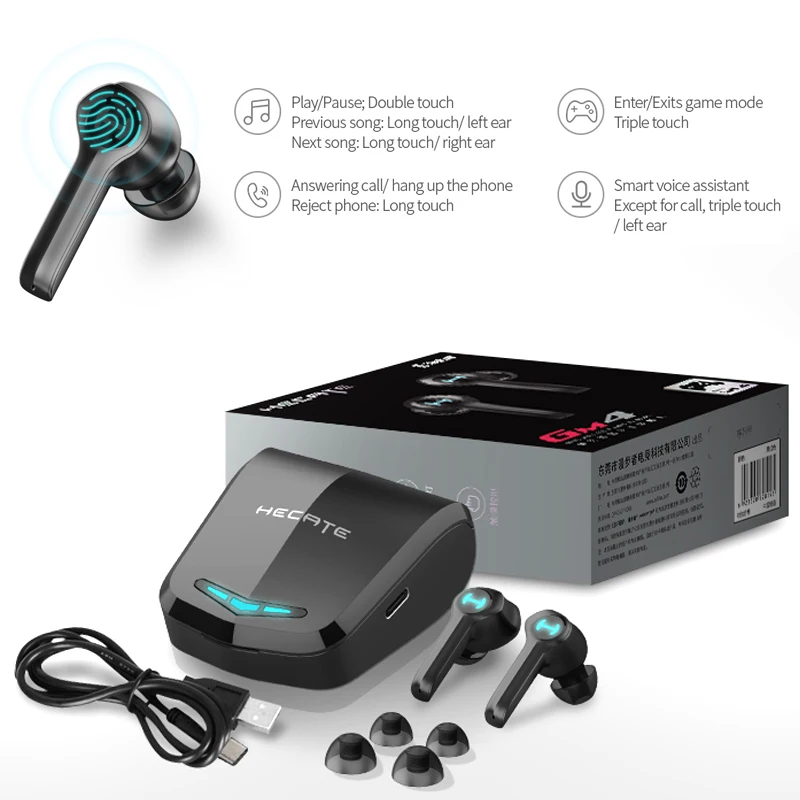 HECATE GM4 Wireless Bluetooth Earbuds 