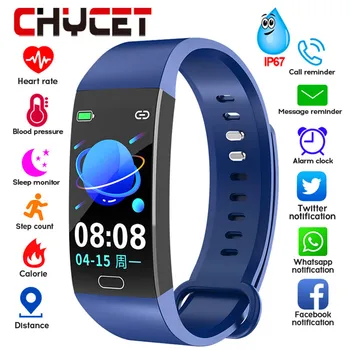 

Fitness Bracelet Blood Pressure Measurement Smart Band Waterproof Fitness Tracker Watch Women Men Heart Rate Monitor Smartband