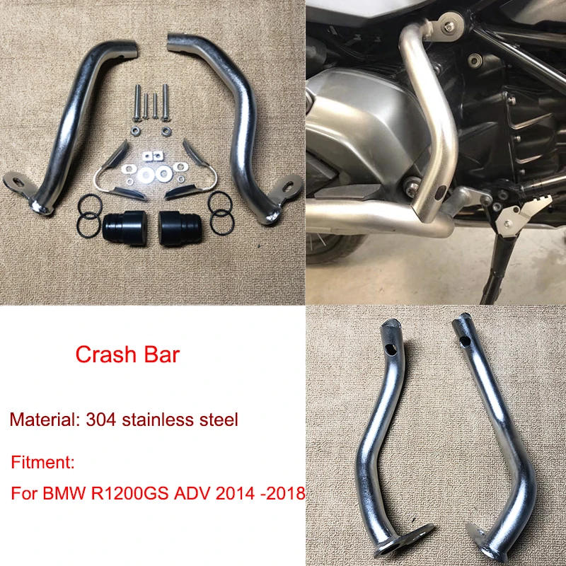

R1200GS ADV Lower Engine Highway Guard Crash Bar Bumper Frame Protection For BMW R1200 GS Adventure 2014 2015 2016 2017 2018
