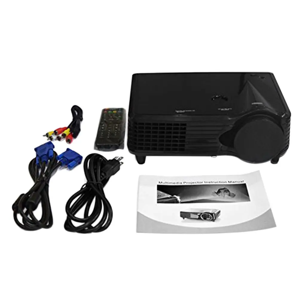 Lightweight Compact and Portable High definition LCD LED Projector 800*480 2000 Lumen HD Home Theater HDMI VGA AV USB