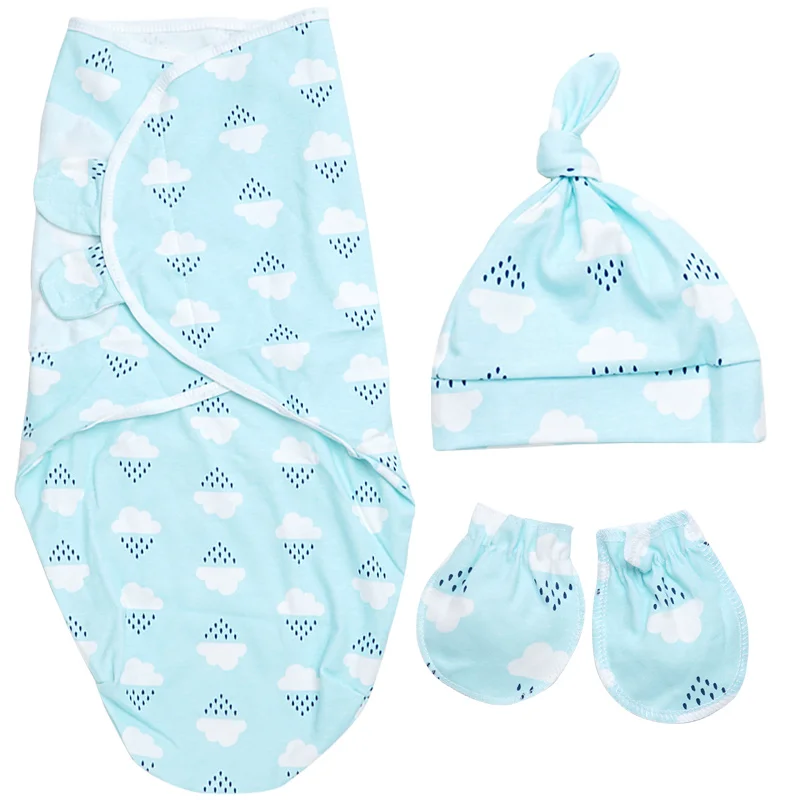rain size L 3 шт./партия, дропшиппинг, пеленка одеяла для младенцев, пеленка одеяла, конверт для новорожденных, марлевый подгузник, милый спальный мешок, аксессуары для коляски - Цвет: rain size L