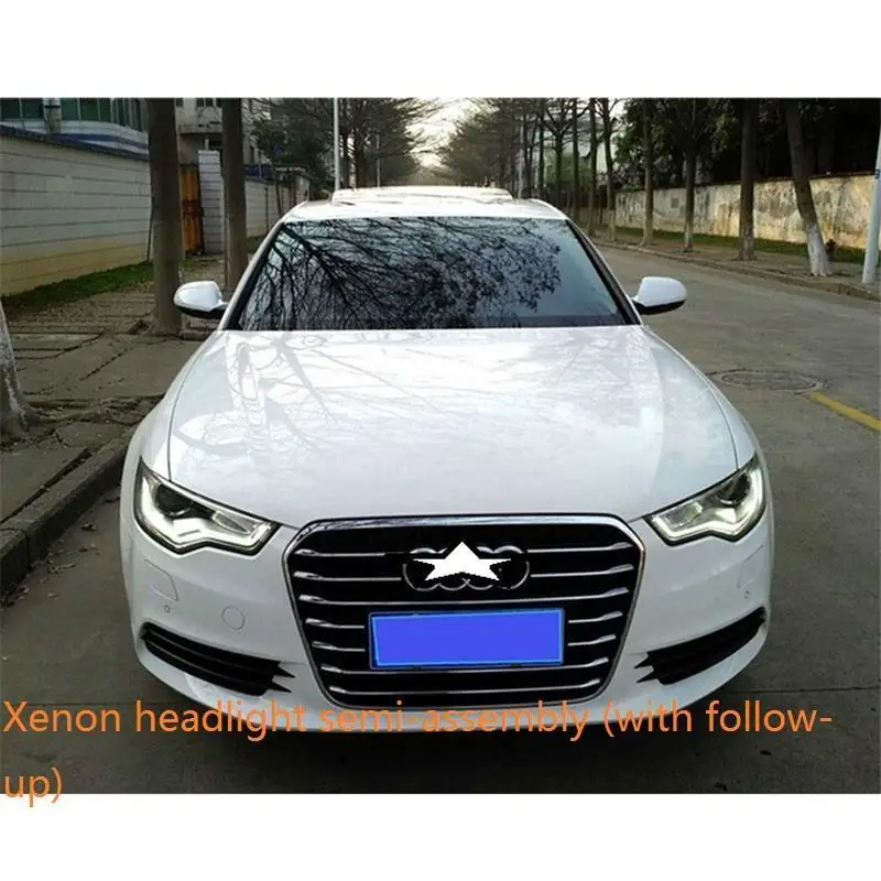 Лампа Neblineros Para боковой сигнал поворота авто автомобили Drl светодиодные фары Задние Автомобильные фары в сборе 12 13 14 15 для Audi A6L - Цвет: MODEL G