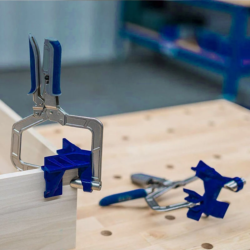 

2pcs Corner Clamp Set Right Angle Clip T joints Woodworking Tool Vises