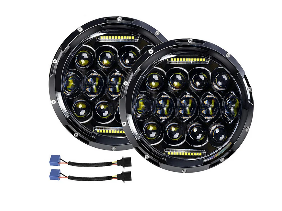 2 шт. 75 Вт 7 дюймов круглый светодиодный фонарь для Nissan Patrol Y60 Hummer H1& H2 Patrol Y60 для Jeep Wrangler TJ JK LJ CJ 2D 4D 7 дюймов светодиодный