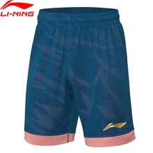 Li-Ning для мужчин CBA баскетбольные шорты для соревнований низ полиэстер Slim Fit спортивные шорты AAPP311 COND19