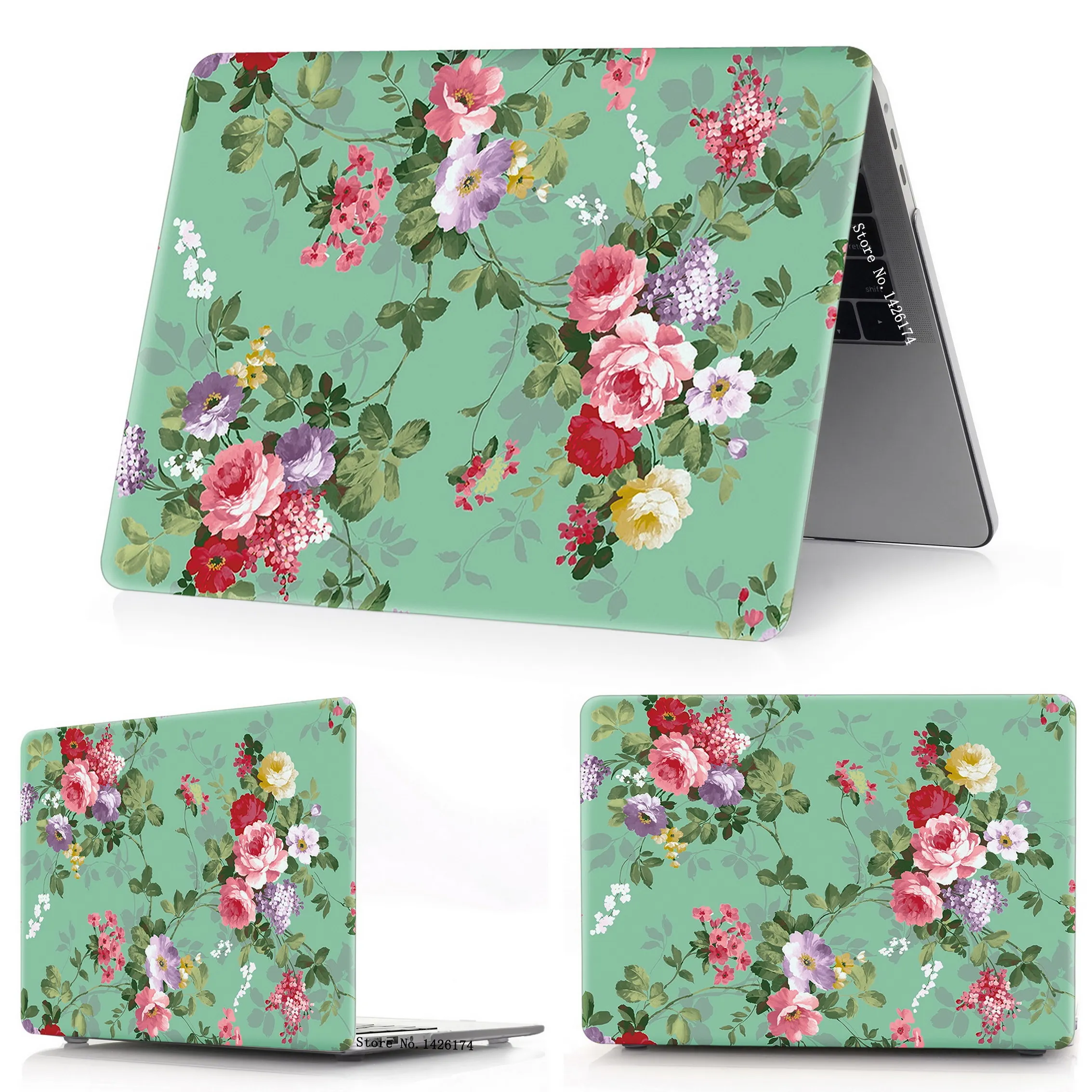 Раскрашенный цветок, чехол для Apple Macbook Air Pro retina 11 12 13 15 дюймов сумка для ноутбука, для Mac book Air Pro 13,3 15,4 чехол. A1932+ подарок - Цвет: Peony flower
