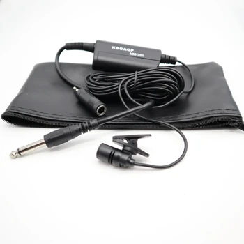 

Musical Instruments Condenser Lavalier Microphone Lapel Tie Clip Mic For Guitar Voice Amplifier Speaker Mixer Audio