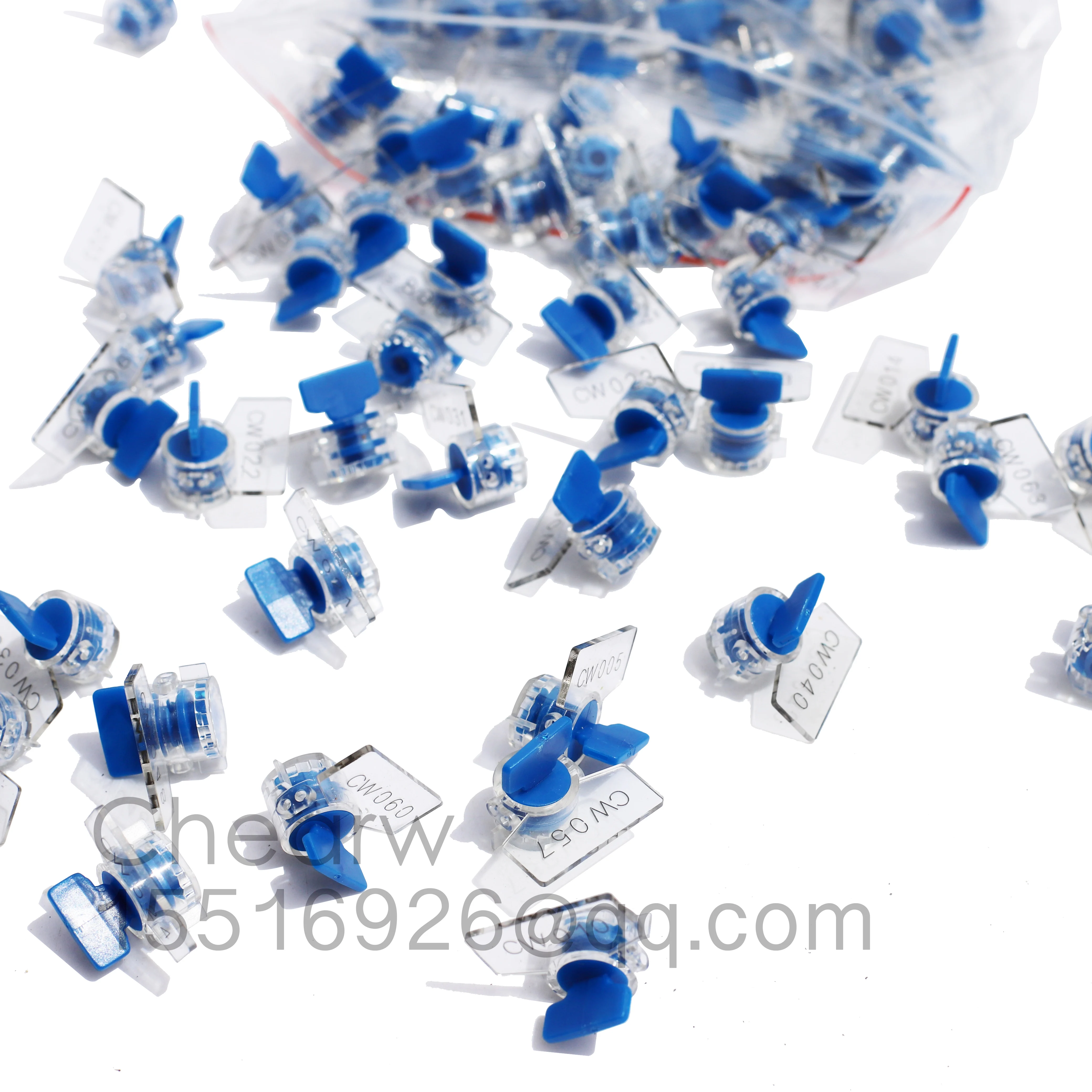 Torsion Seal Mini Plastic Seals Laser Printing Company Signs and Number 100pcs meter seal