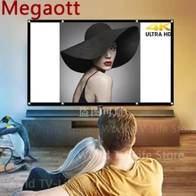 Megaott x-x-x 4K ekran projekcyjny 1080P HD akcesoria projekcyjne tanie tanio CN (pochodzenie)