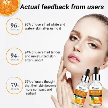 

Vitamin C Serum Whitening Serum 30 Ml Hyaluronic Acid Cream Spots Freckle TSLM1 Care Remover Anti-Aging Skin Face Essence Q0U5