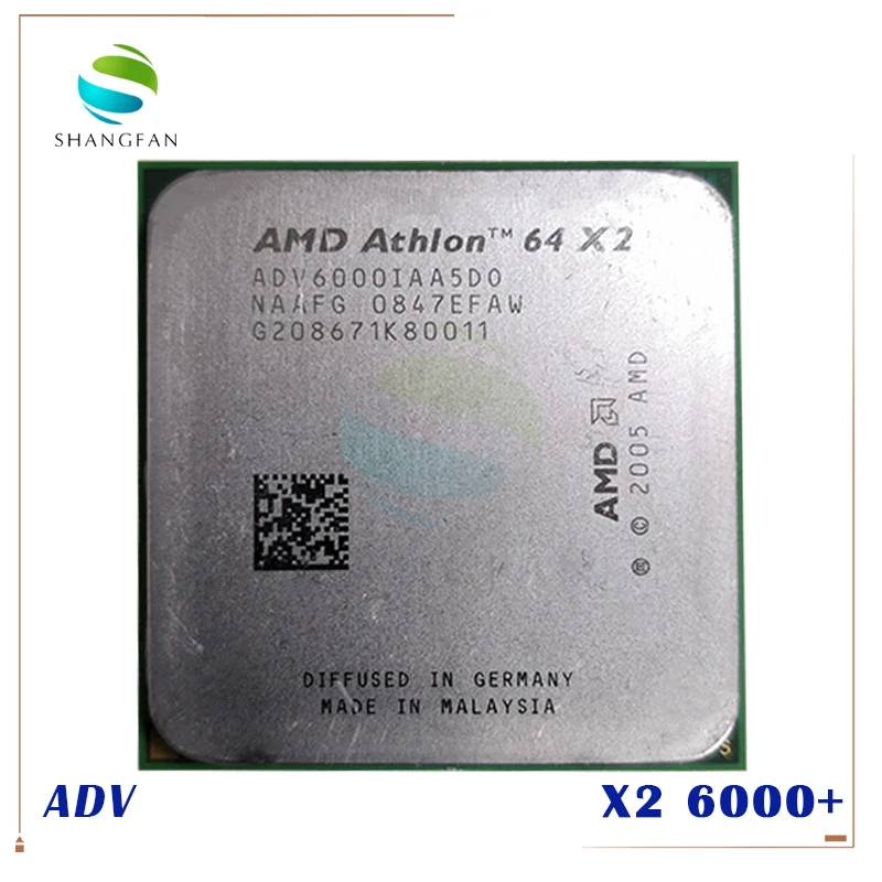 Amd Desktop Cpu Athlon X2 6000 X2 6000 3 1ghz Adv6000iaa5do Dual Core Cpu Processor Socket Am2 940pin Processor Socket Am2 Athlon X2athlon X2 6000 Aliexpress