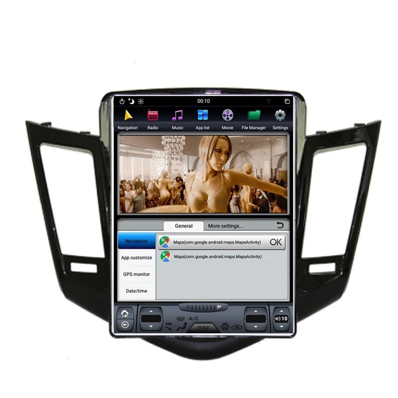 Clearance NAVITOPIA 10.4inch 4G+64GB Tesla Style Vertical Screen Android 8.1 Car DVD GPS Navigation for Chevrolet Cruze 2008-2015 17