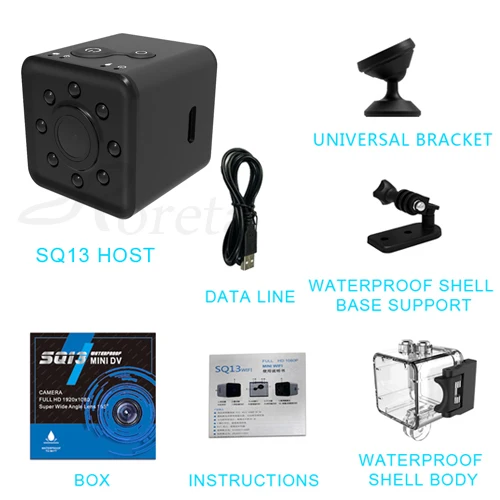SQ13 HD wifi мини камера маленькая камера 1080P видео датчик ночного видения Видеокамера микро камера s DVR регистратор видеокамера SQ 13