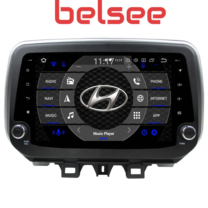 

Belsee Android 9.0 PX5 Octa Core 4+64GB Multimedia GPS Navigation 9" touch Screen for Hyundai Tucson ix35 2018 2019 Car Radio