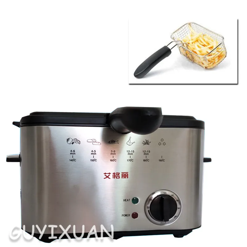 Бытовая электрическая мини-Фритюрница фритюрница с контролем температуры из