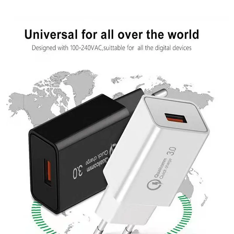 QC 3,0 18 Вт USB зарядное устройство для redmi note 7 7a k20 pro быстрое настенное зарядное устройство для Xiaomi mi a3 9t pro mi 9 se Универсальный мобильный