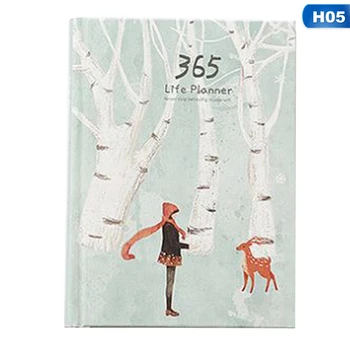 

365 Weekly Planner Color Inner Pages Notebook Diary Schedule Notebook School Office Supply for Student Teacher Stationery Gift