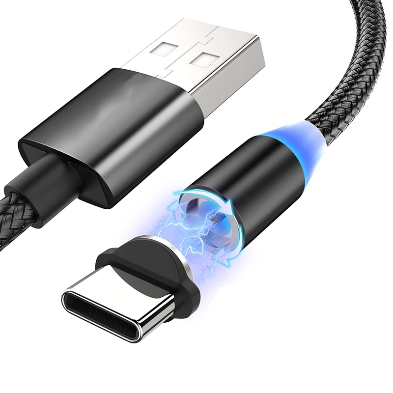 Магнитный провод USB Type C кабель зарядное устройство для Xiaomi 8 9 9T Pro Samsung S8 S9 S10 S20 Plus