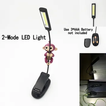 

Led Book Light Mini Clip-On Flexible Bright LED Lamp Light Book Reading Lamp For Travel Bedroom Book Reader Christmas Gifts FDH