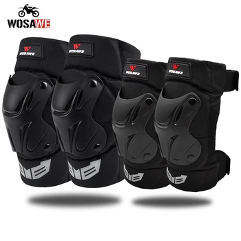 

WOSAWE Motorcycle Knee Pads Elbow Pads Motocross Knee Protection Moto Racing Protective Guard Gear Motorbike MTB Knee Elbow Pads