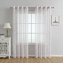 

80%HOTLinen Sheer Curtains Light Filtering Semi-sheer Polyester Linen Sheer Curtain Panels for Home