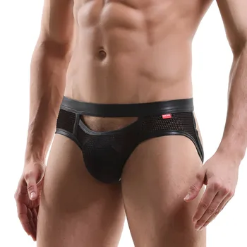 

Men's Sexy Underwear Mesh After Empty Breathable Comfort Pants Sexy Wild Men's Hollow Mesh Back Triangle Briefs Underpants