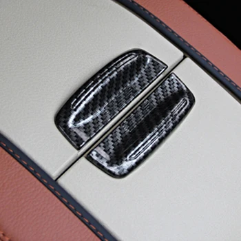

ABS Carbon Fibre for Toyota Highlander Kluger 2014-2018 Car Armrest Storage Box Switch Frame Cover Trim Accessories 2pcs