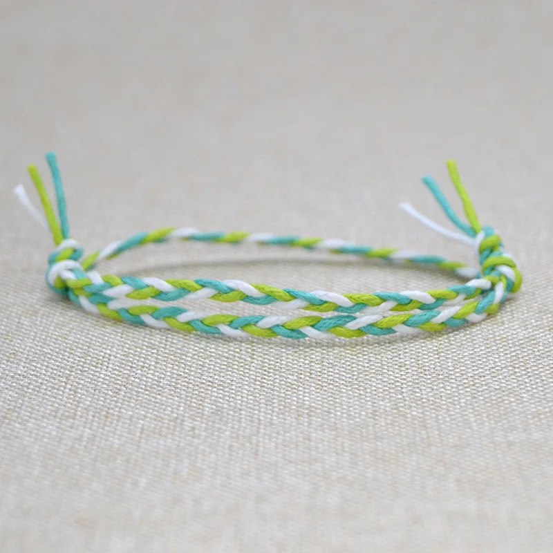 HI MAN 22 Styles New Design Ethnic Wind Cotton Rope Handmade Bracelet Women Fashion Simple Color Wrap Bracelet Friendship Gift