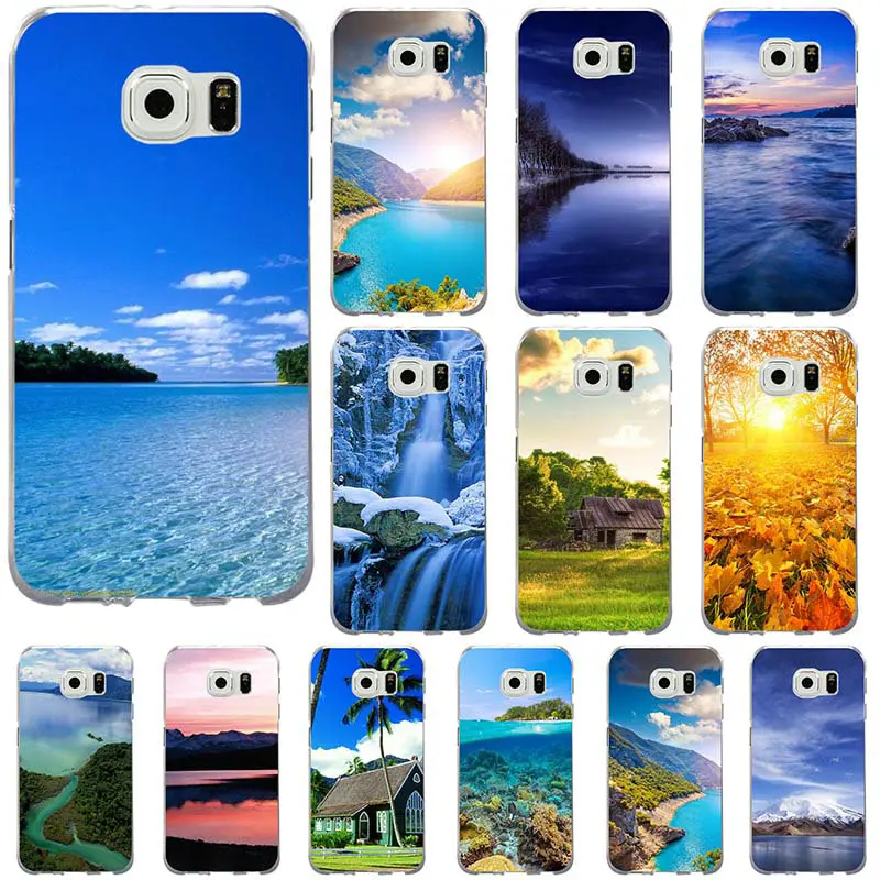 

Beautiful Mountain Landscape Scenery Soft Phone Cases TPU Cover for Samsung Galaxy S2 S4 S5 S6 S7 S8 S9 Edge Plus Note 2 3 4 5 8