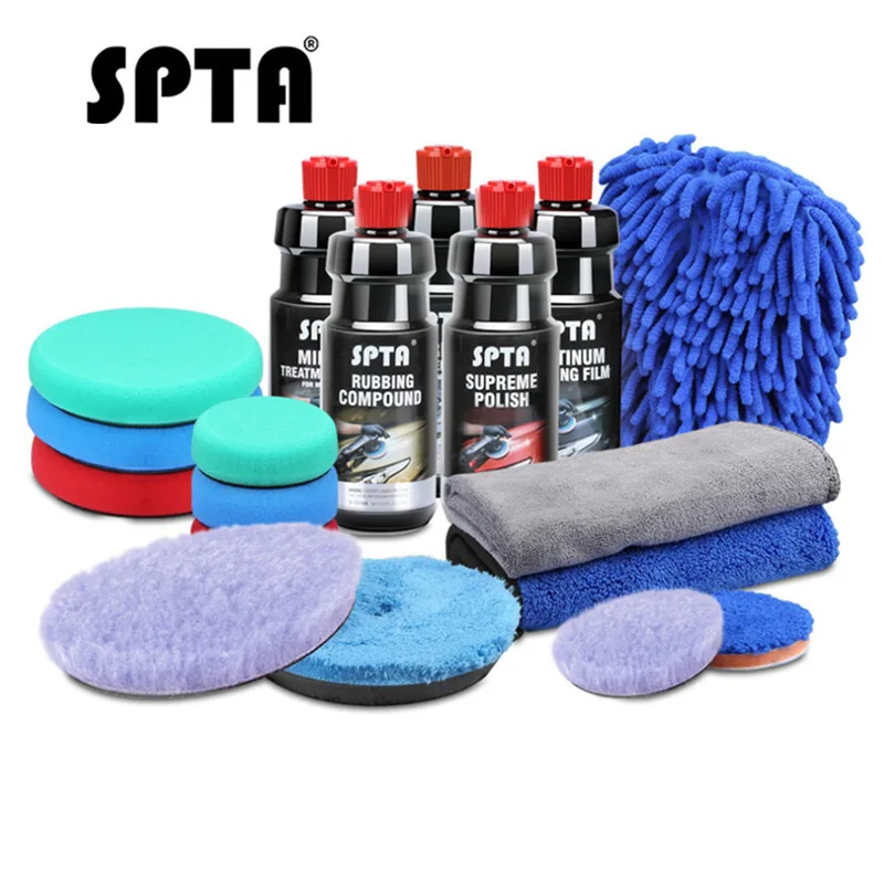 

SPTA 120 500 ml Rubbing Compound Scratch Remover Ceramic Car Coating Liquid Cars Wax Auto Set Enhance Grinding Polishing Glaze