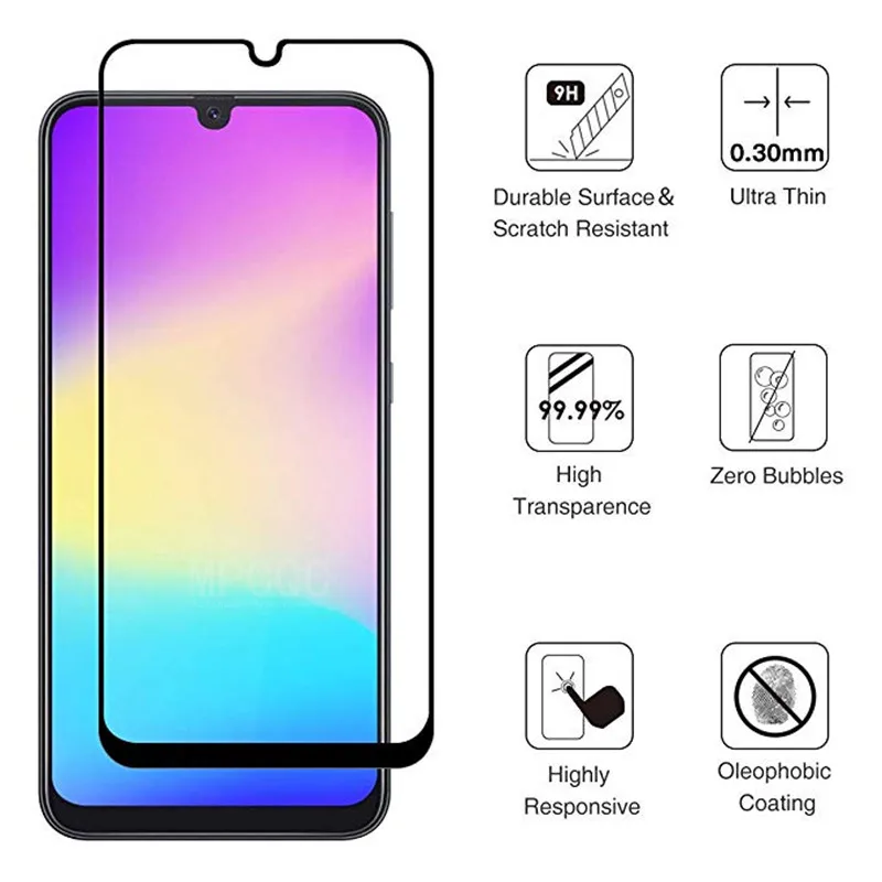 3 шт закаленное стекло для samsung a10s a20e a30s a40 a50s, Защитное стекло для экрана, защитная пленка Tremp для galaxy a 10 20 30 40 50