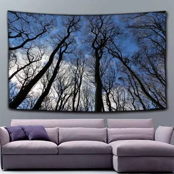 

Tapestry Beautiful Natural Forest Printed Large Wall Hanging Fabric Bedspread Beach Towel Home Decor Travel