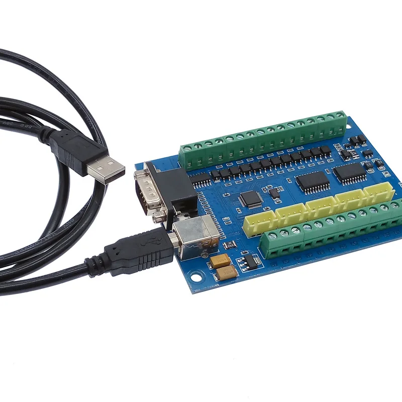 CNC драйвер коммутационная Плата USB MACH3 гравировальный станок 5 осей с MPG шаговый контроллер движения карты