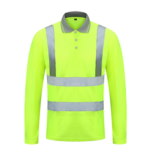 Reflective Shirts High Visibility Working T-shirt with Reflection Tapes Road Traffic Construction Security Tops Workwear