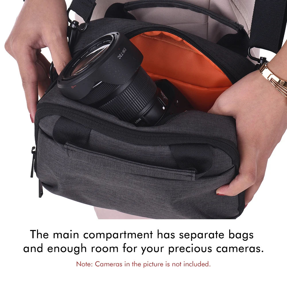 Сумка для камеры Водонепроницаемая DSLR сумка через плечо с USB внешним зарядным портом для Canon Nikon sony аксессуары для камеры ноутбуки планшеты