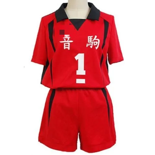 Haikyuu! Костюм для косплея Nekoma High School NO 5 NO1 Kenma Kozume клубная футболка шорты полный