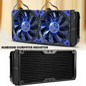 

240mm Aluminum Radiator 18Pipe Heatsink Cooler Water Cooling Kit Computer Water Liquid Screw Heat Exchanger for CPU Computer