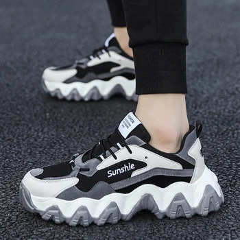 

Spring Brand Designer New Mens Shoes casual Comfortable Man Sport Shoes Fashion Light Sneakers Men Daddy Shoes zapatillas hombre