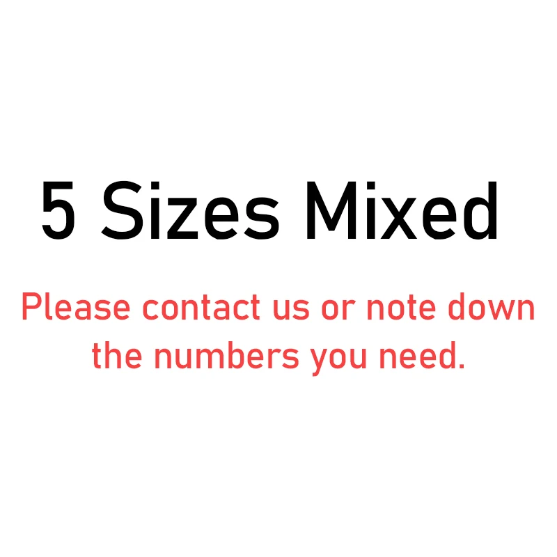 5 Sizes Mixed