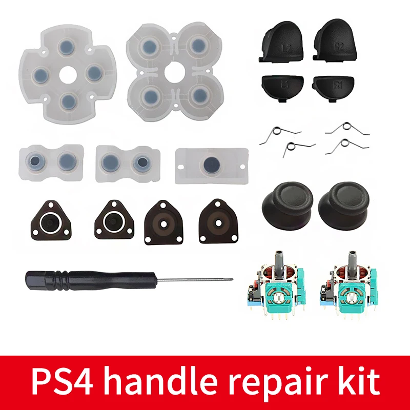 Game Accessories For Double Shock 4 PS4 Controller L1 R1 L2 R2 Trigger Button Analog Stick Conductive Rubber Repair Parts | Электроника