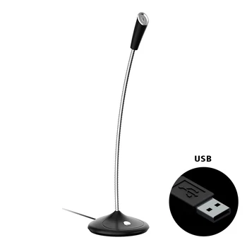 

Gaming Studio Speech Condenser Microphone Omnidirectional Pickup For Computer Adjustable Gooseneck Online Chatting Non Slip