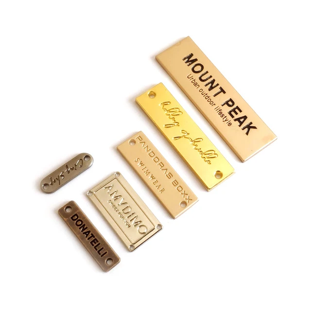 Hot Selling Purse Hardware Metal Plate Logo for Wallet, Clothing Bags  Accessories Custom Sew Metal Letter Logo Label for Clothes - China Metal  Logo for Clothes and Metal Letter Logo Label price