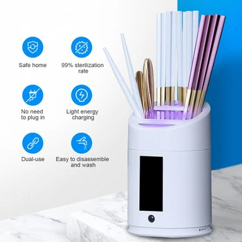 

UV Sterilizer Chopstick Infrared Smart Sensor Chopstick Sterilization Disinfection Tube Kitchen Tableware Chopsticks Storage Box