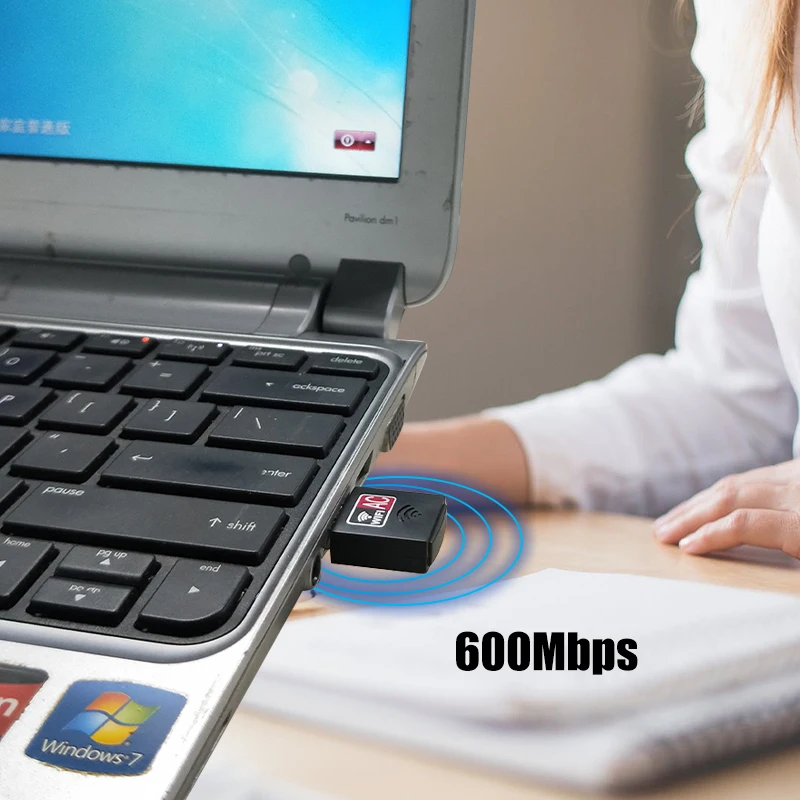 Беспроводной внешний ethernet 802.11ac ноутбук usb 2,4g и 5g Настольный wifi адаптер antena dongle lan Wi-Fi карта longo alcance
