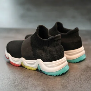 

2020 new children's shoes girls flying woven sneakers breathable mesh running shoes little girl shoes baby girl sneakers